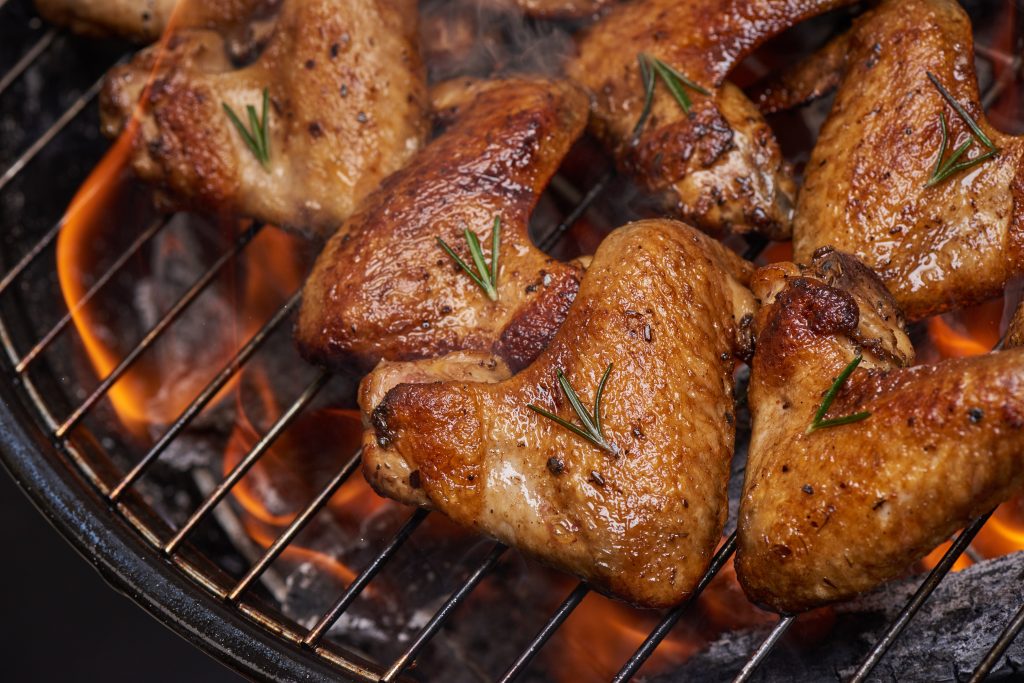 pollo asado en verano